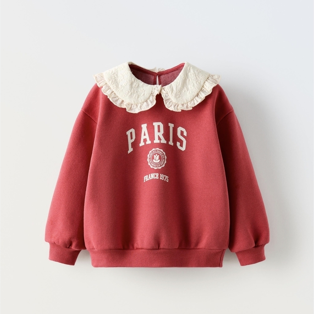 Kids Sweatshirt With Collar